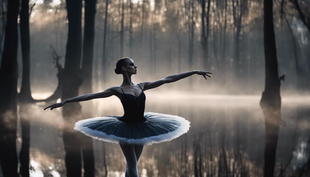 elegant and mysterious ballet