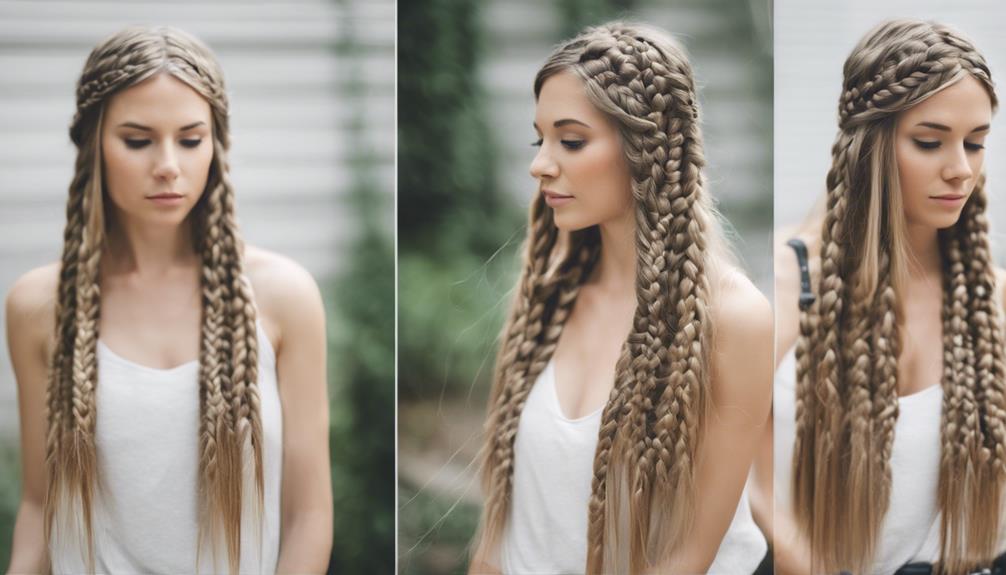 hairstyle with cascading strands