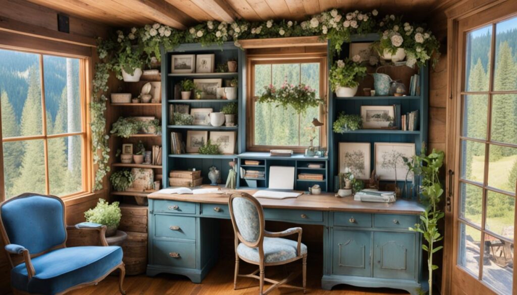 cottagecore home office inspiration