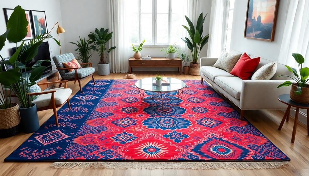 batik inspired rug design