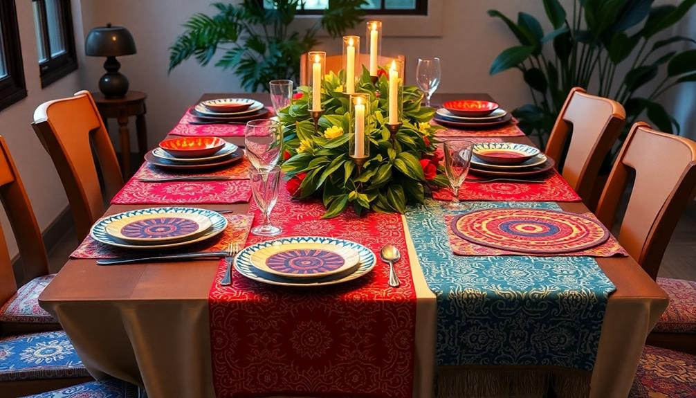 batik table decor essentials