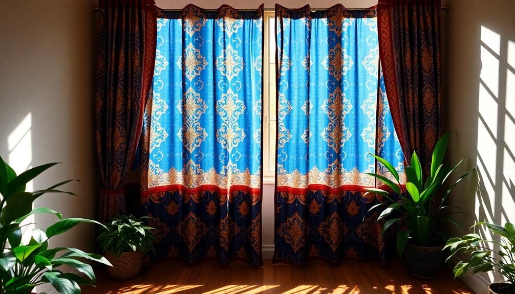 batik window treatment ideas