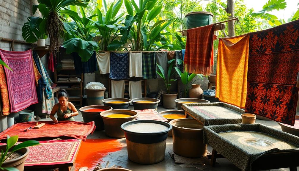 traditional textile dyeing technique