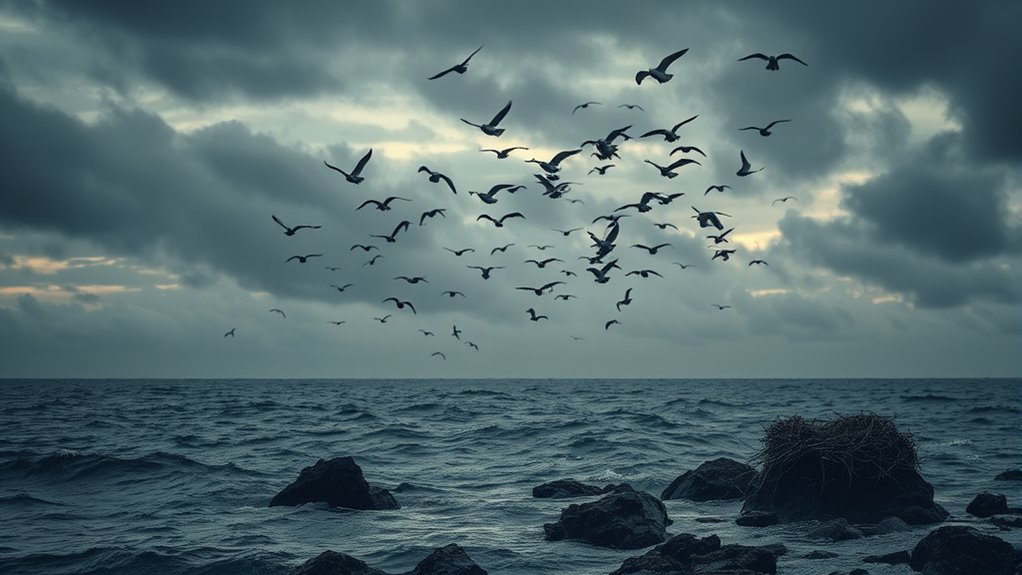birds vanish during anomalies