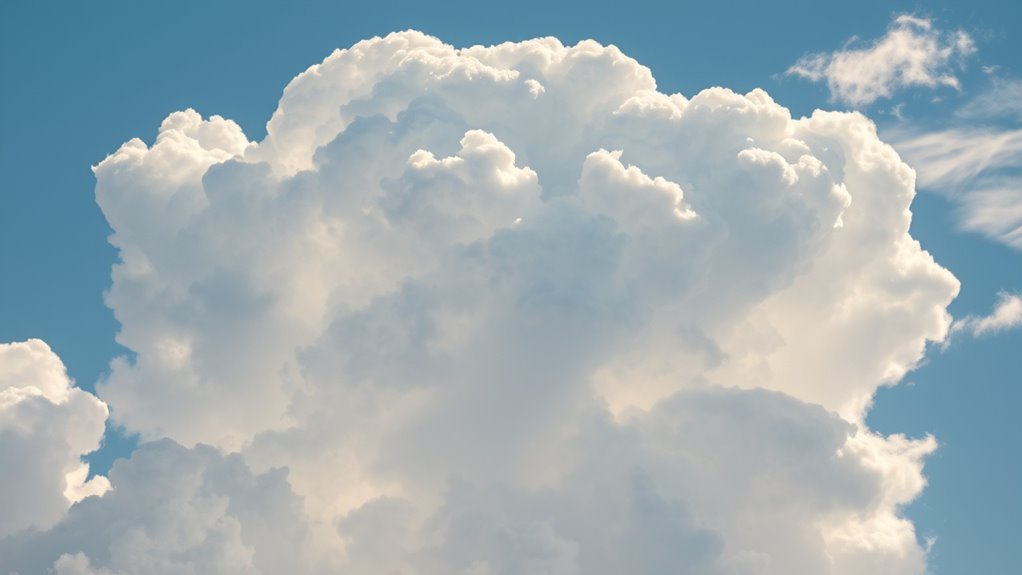 clouds form through condensation