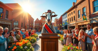 goat mayor brings prosperity