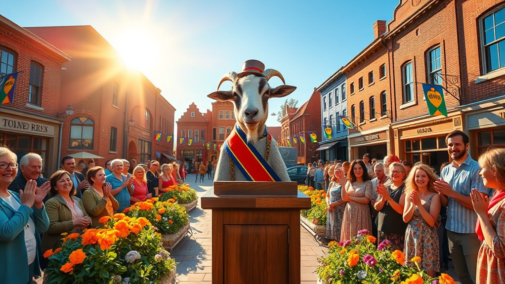 goat mayor brings prosperity