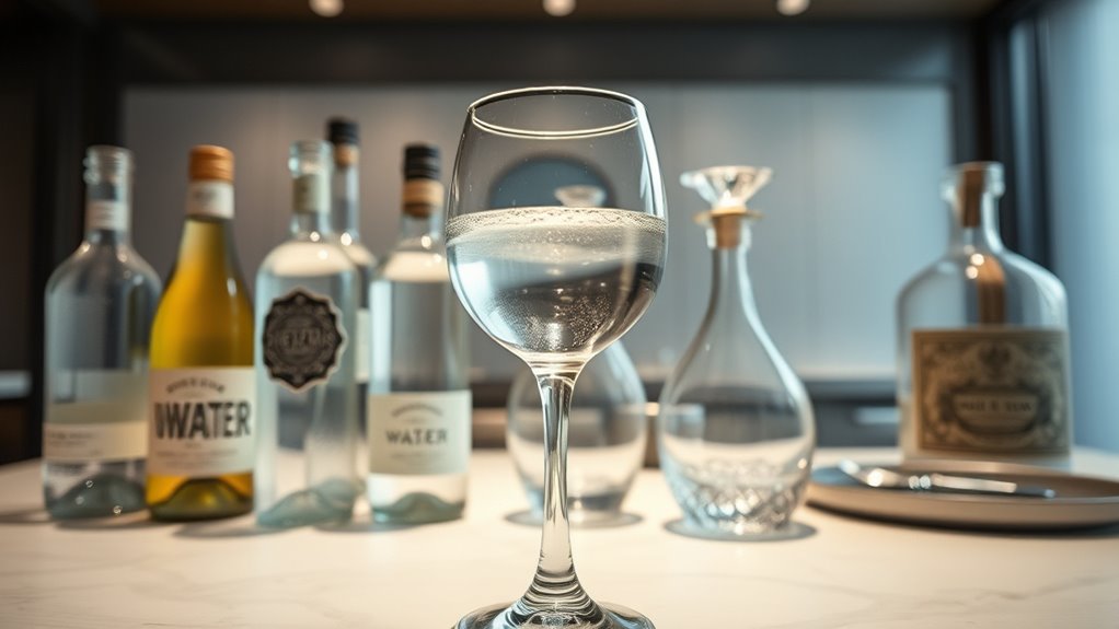 luxury water tasting experience