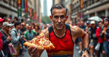 pizza at mile 20