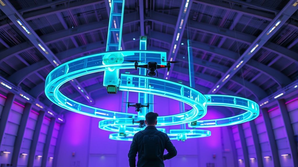 zero gravity drone obstacle course