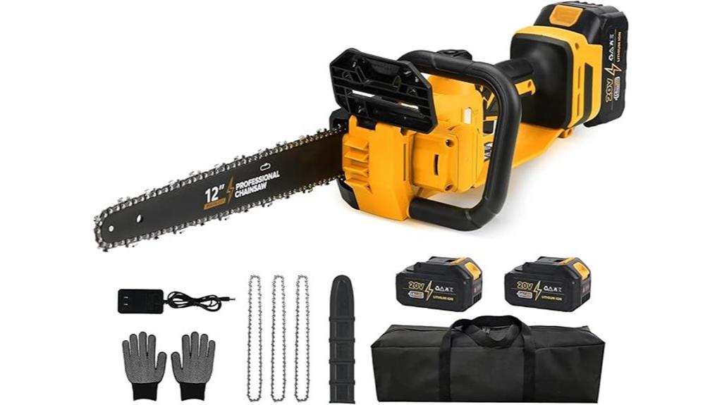 12 volt battery powered chainsaw