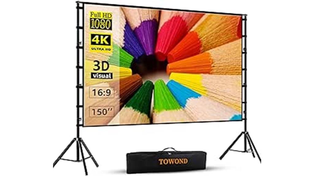 150 inch projection screen