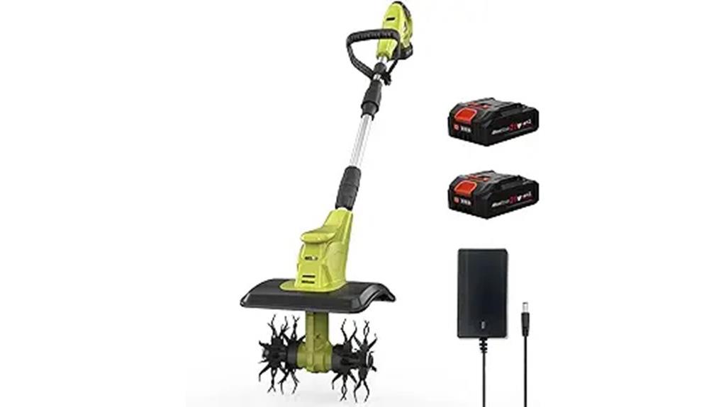 20v cordless tiller