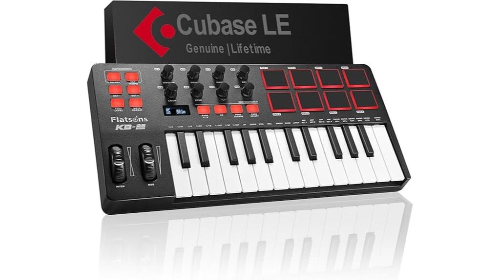 25 key usb midi controller