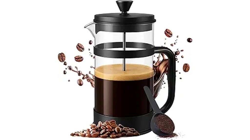 34oz black french press