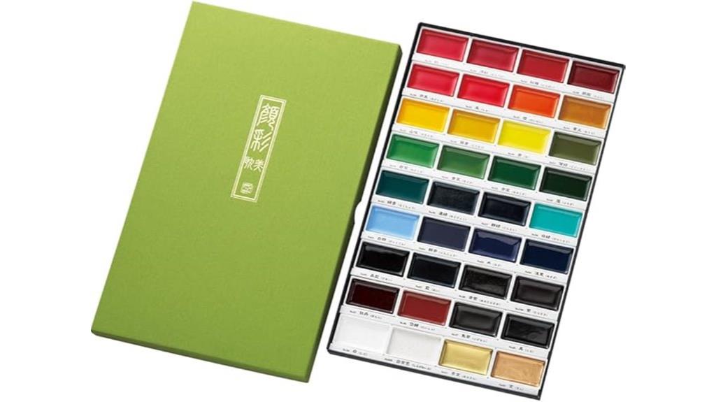 36 color watercolor palette