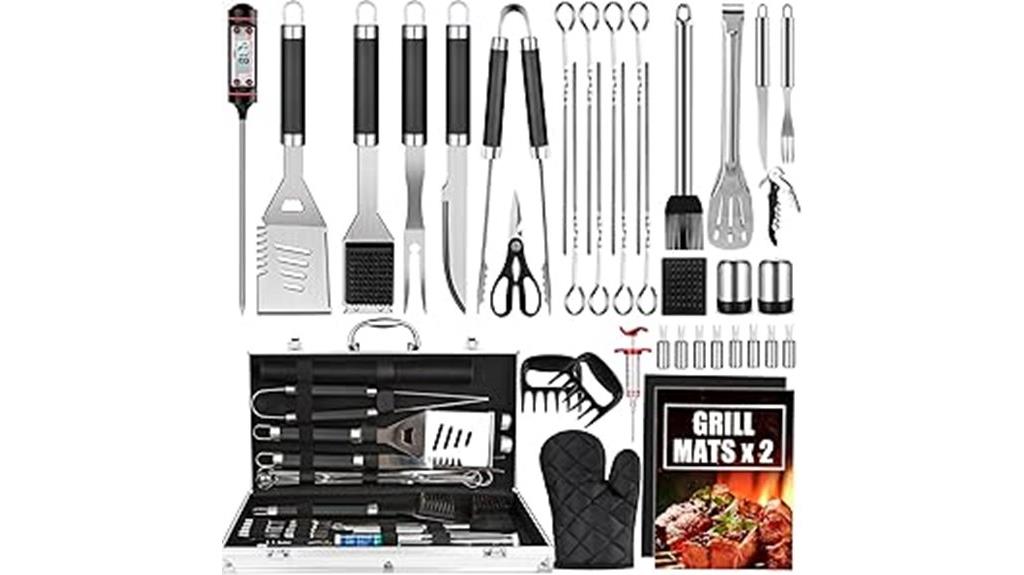 38 piece stainless steel grill