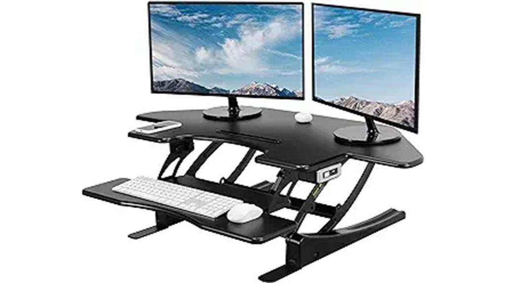 43 inch corner desk converter