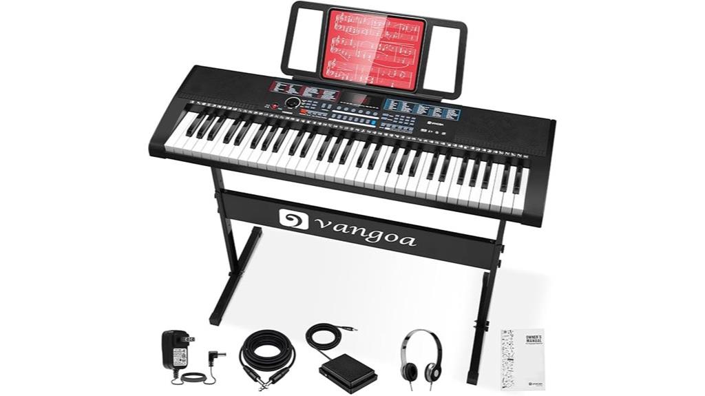 61 key portable keyboard bundle