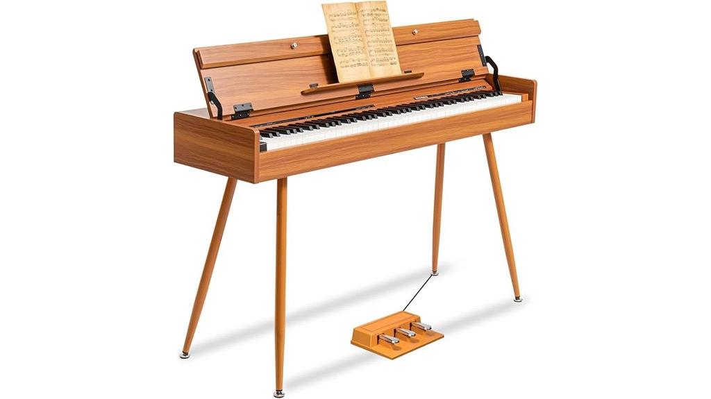 88 key wooden digital piano