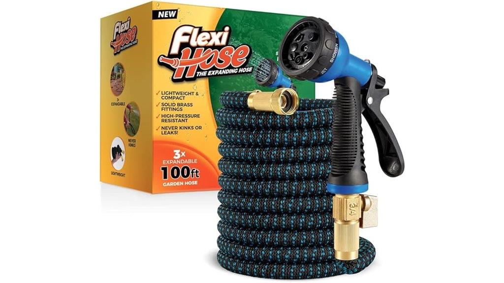 8 function 100ft garden hose