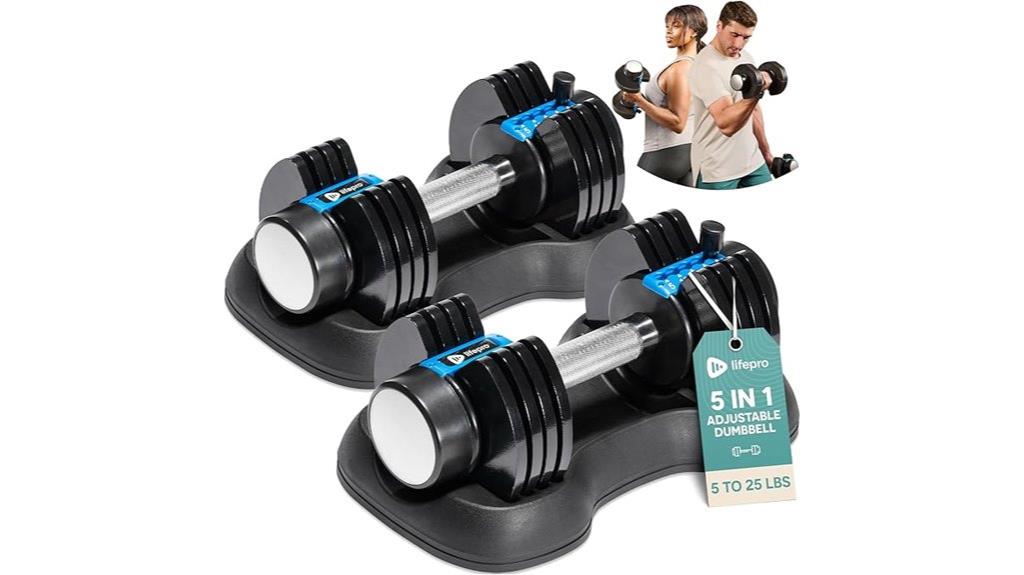 adjustable dumbbells with rack