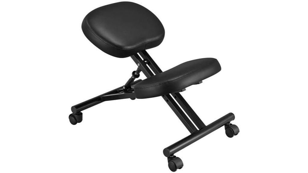 adjustable ergonomic kneeling stool