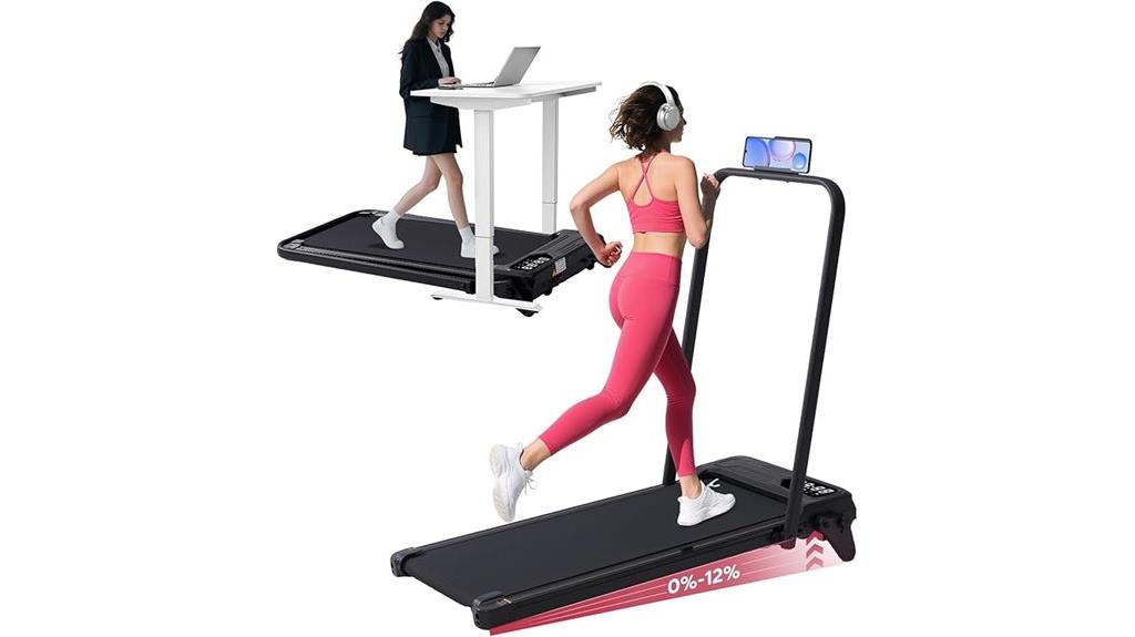 adjustable incline foldable treadmill