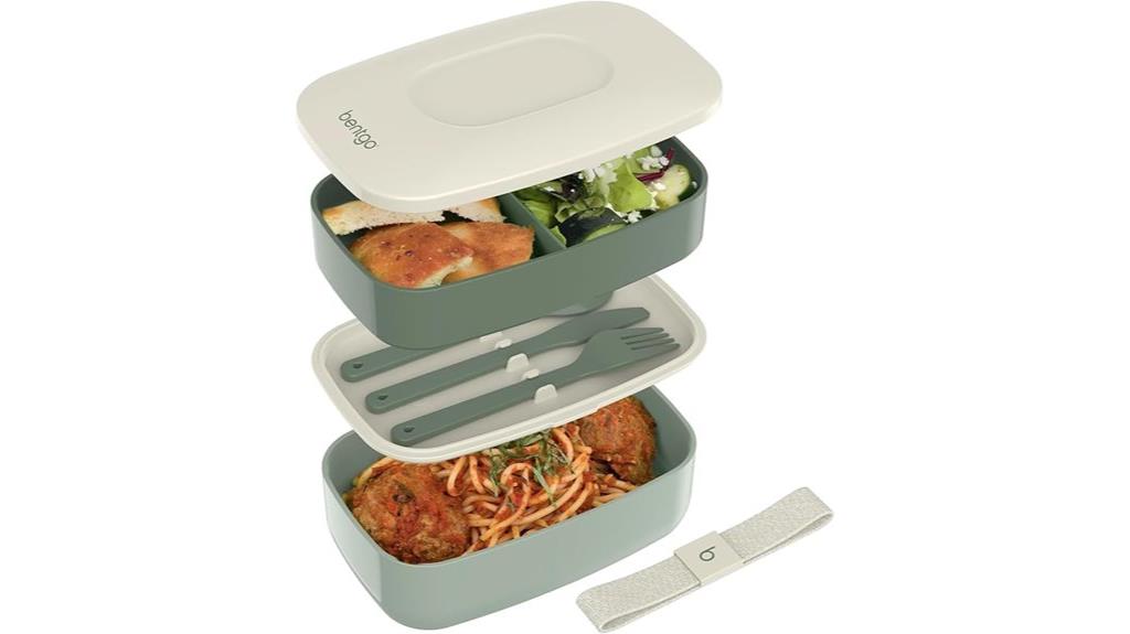 adult bento box with utensils