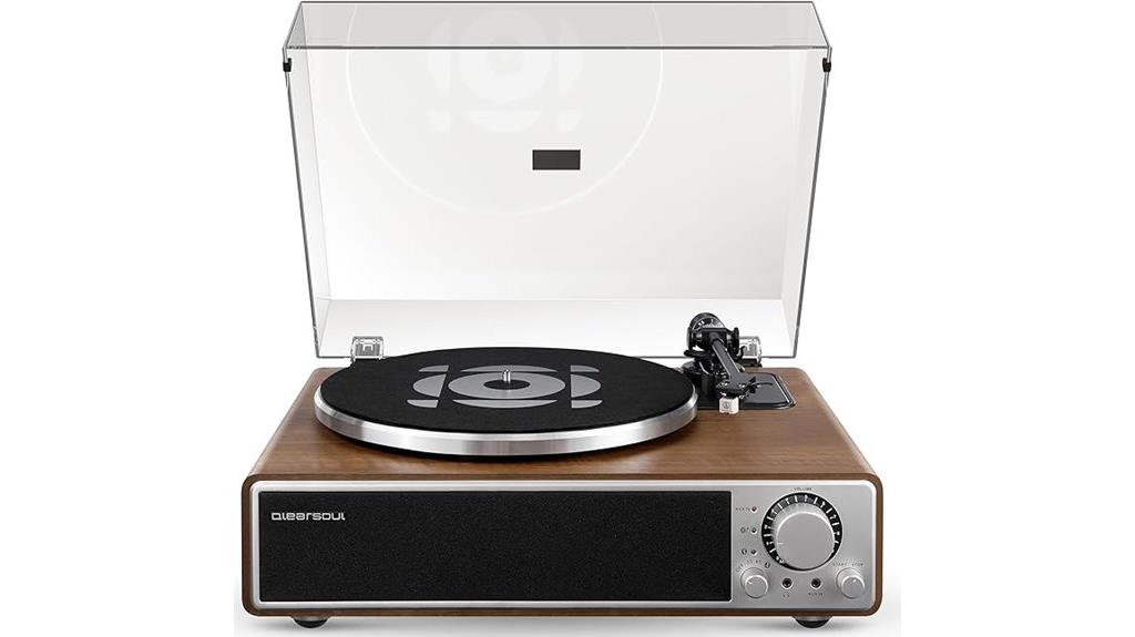 all in one bluetooth record player