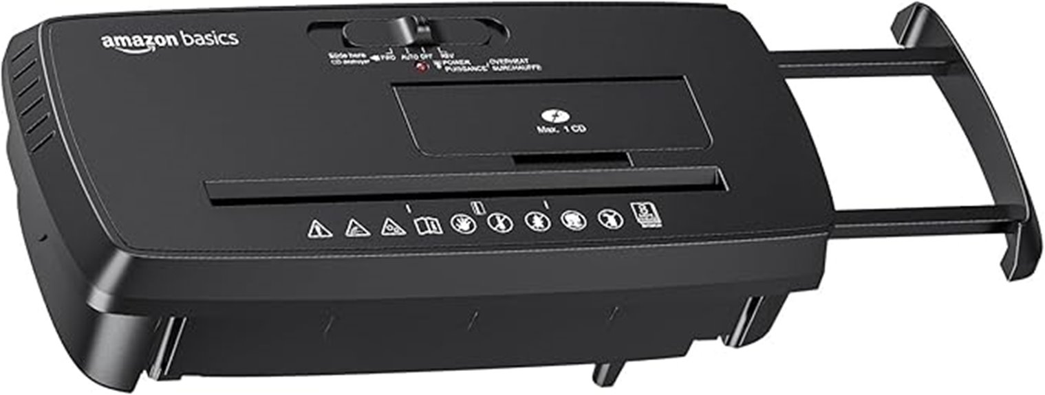 amazon basics shredder specifications