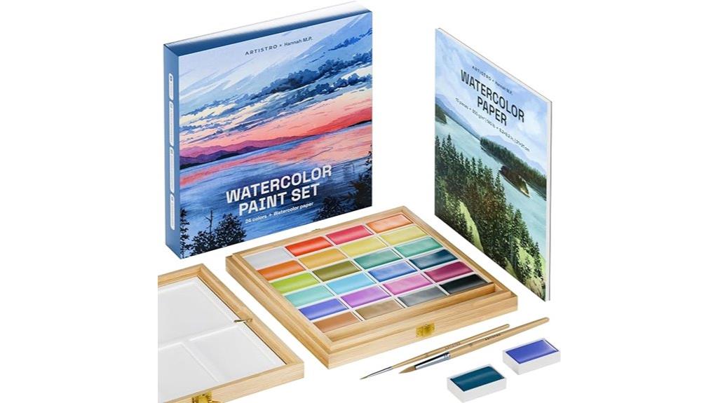 artist watercolor paint set