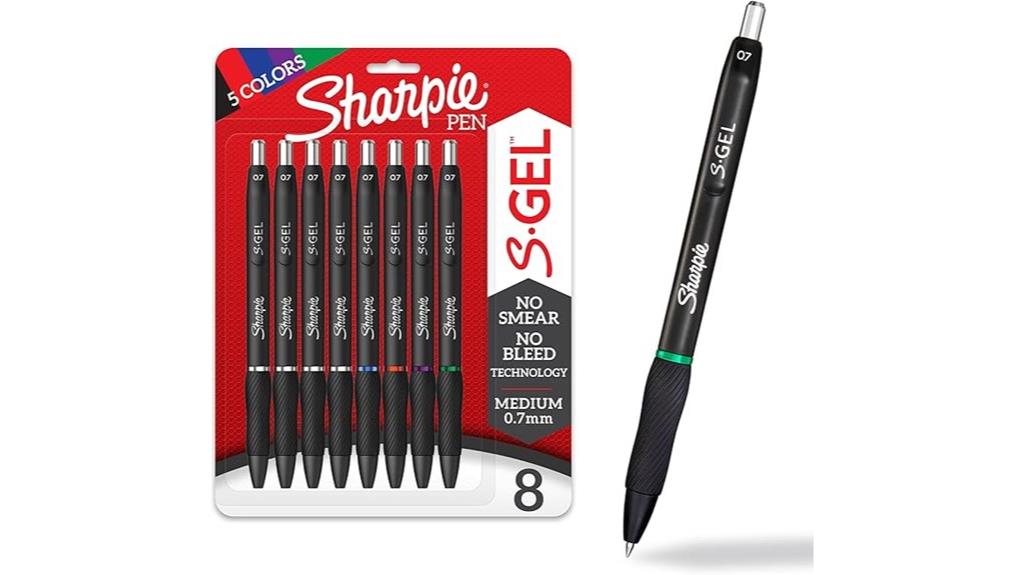 assorted ink gel pens