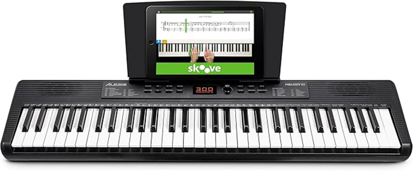 beginner 61 key digital piano