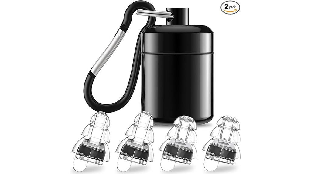 black high fidelity earplugs