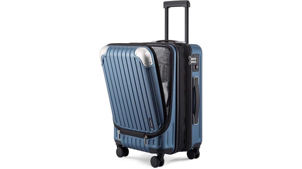 blue 20 inch carry on