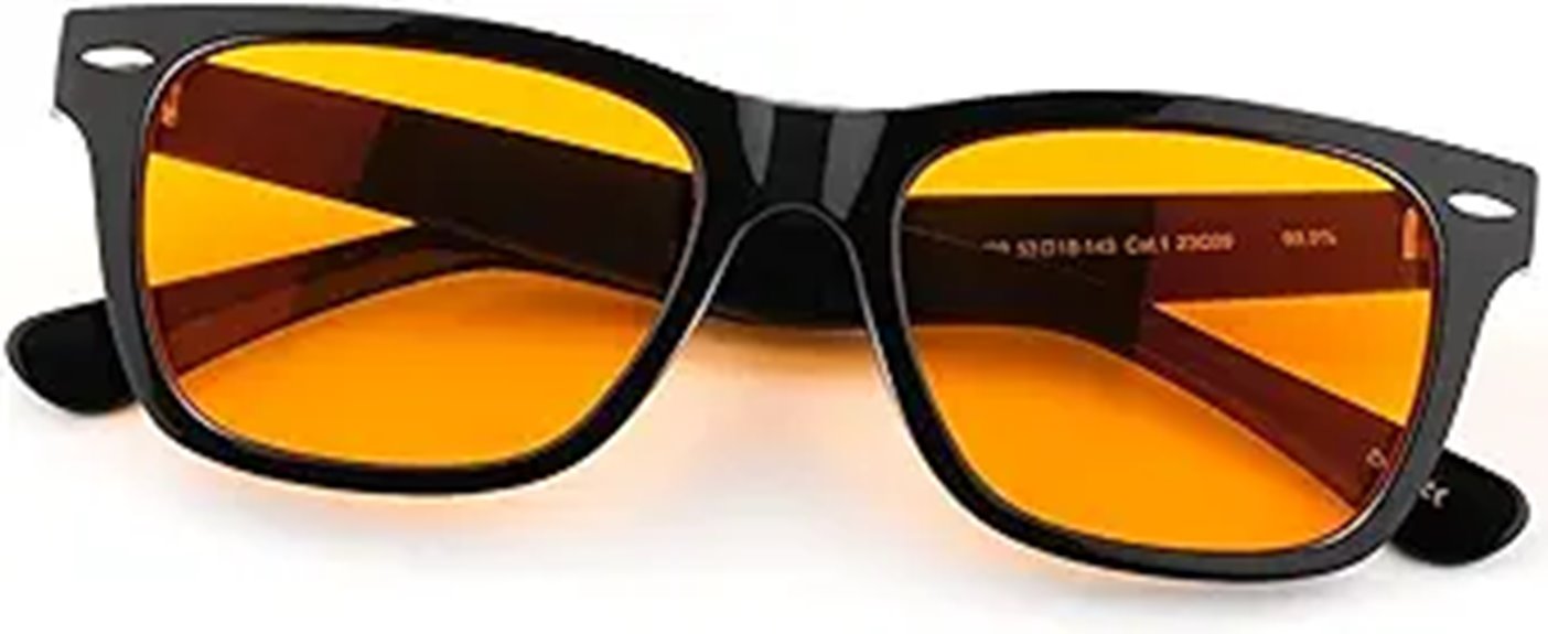 blue light filtering sleep glasses