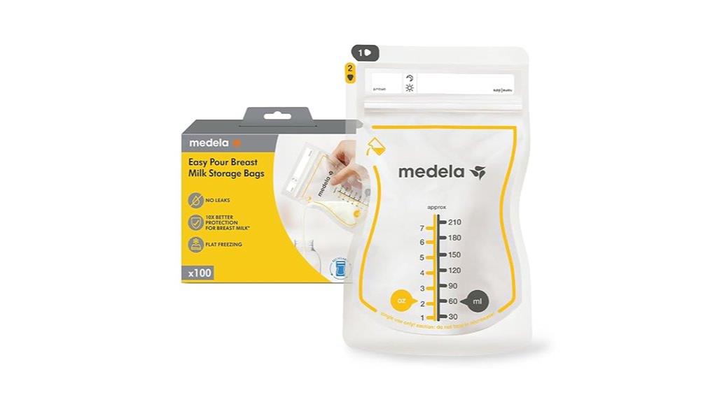 breastmilk storage bags pack