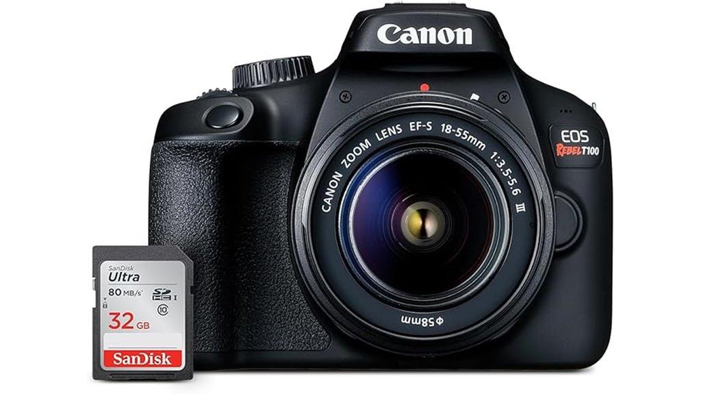 canon rebel t100 kit