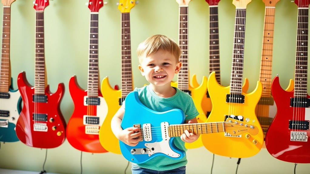 child friendly guitar selection