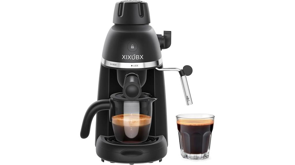 coffee maker with steam
