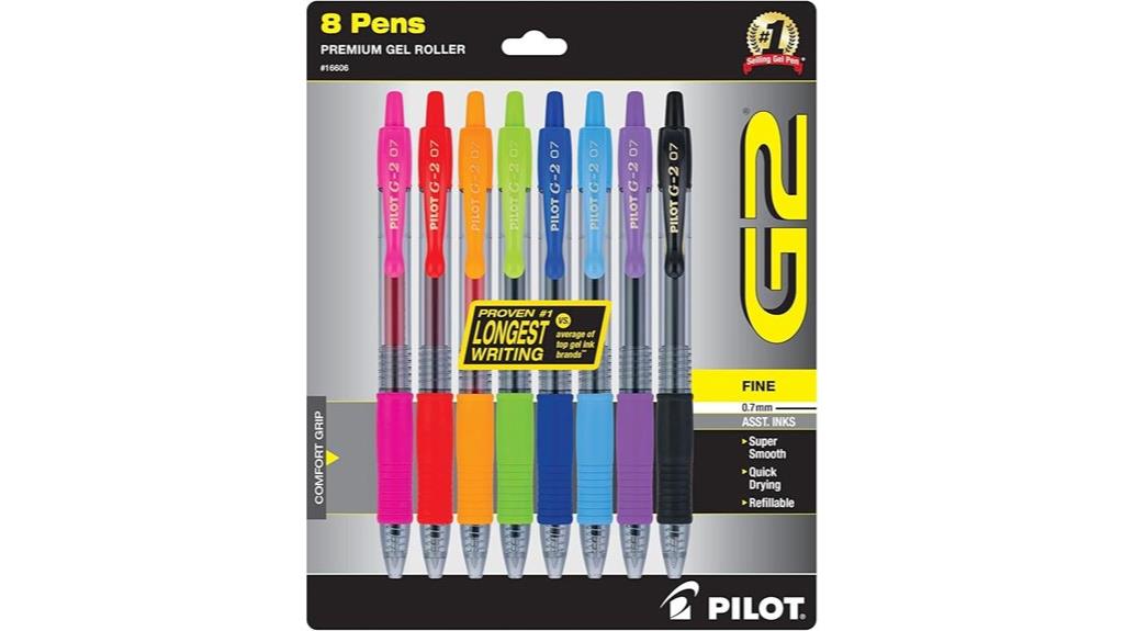 colorful fine point pens