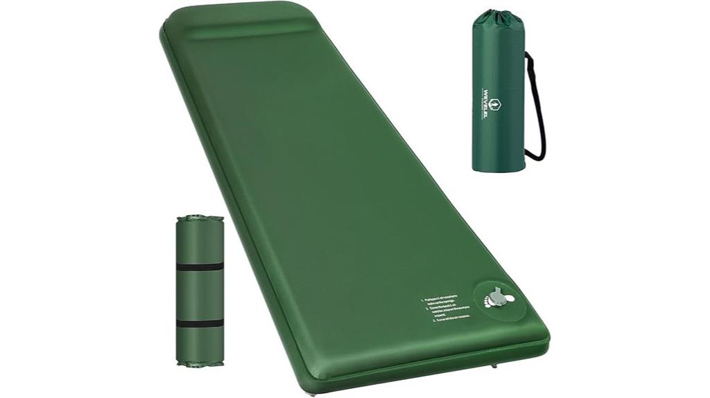 comfortable camping sleep setup