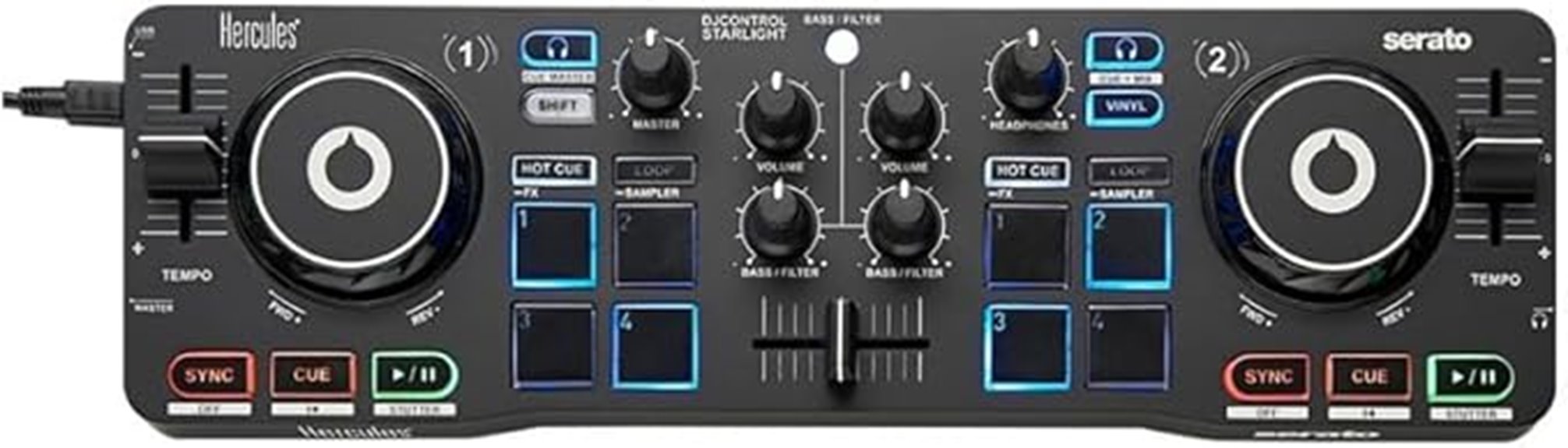 compact hercules dj controller