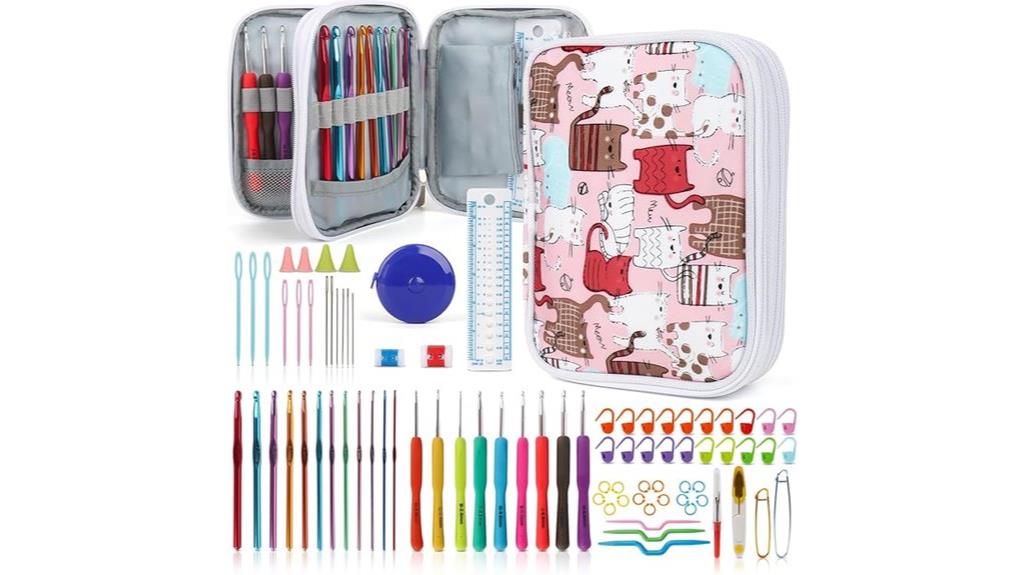 complete crochet kit case