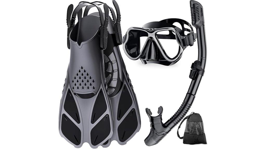 complete snorkeling gear set