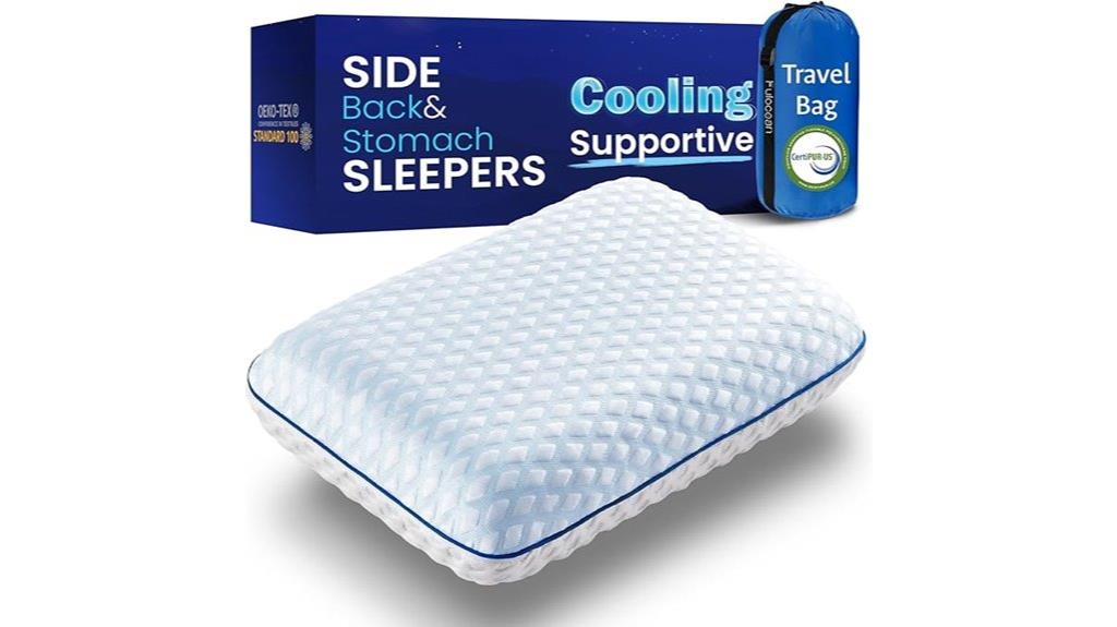 cooling memory foam pillows