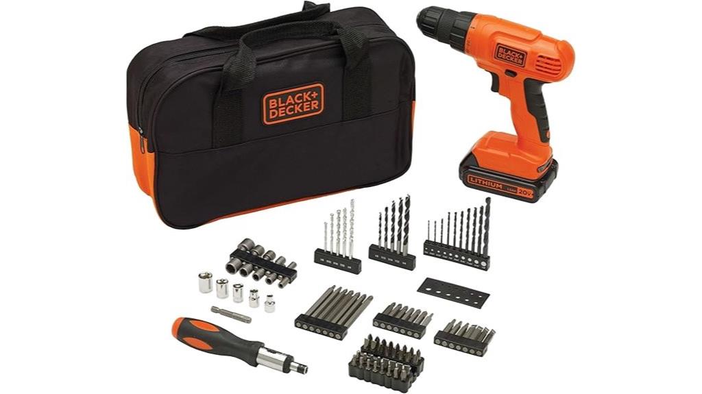 cordless drill 100 piece set