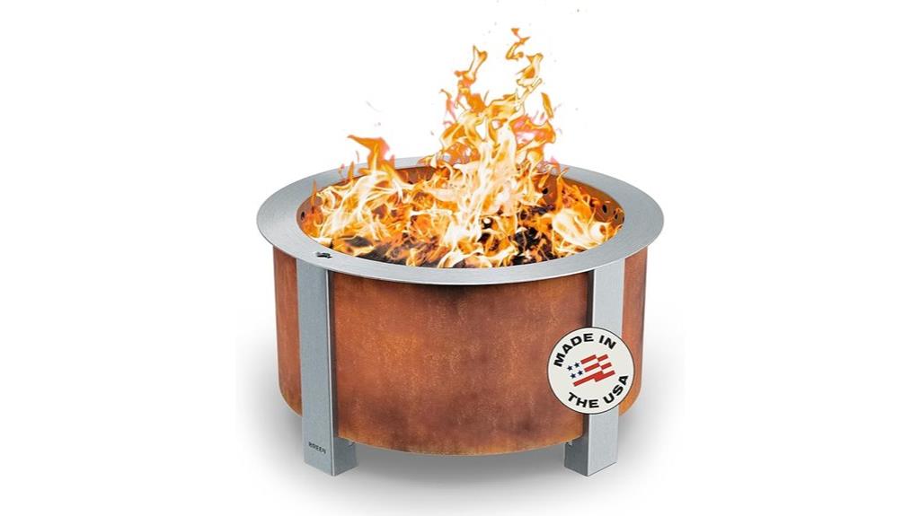 corten steel fire pit