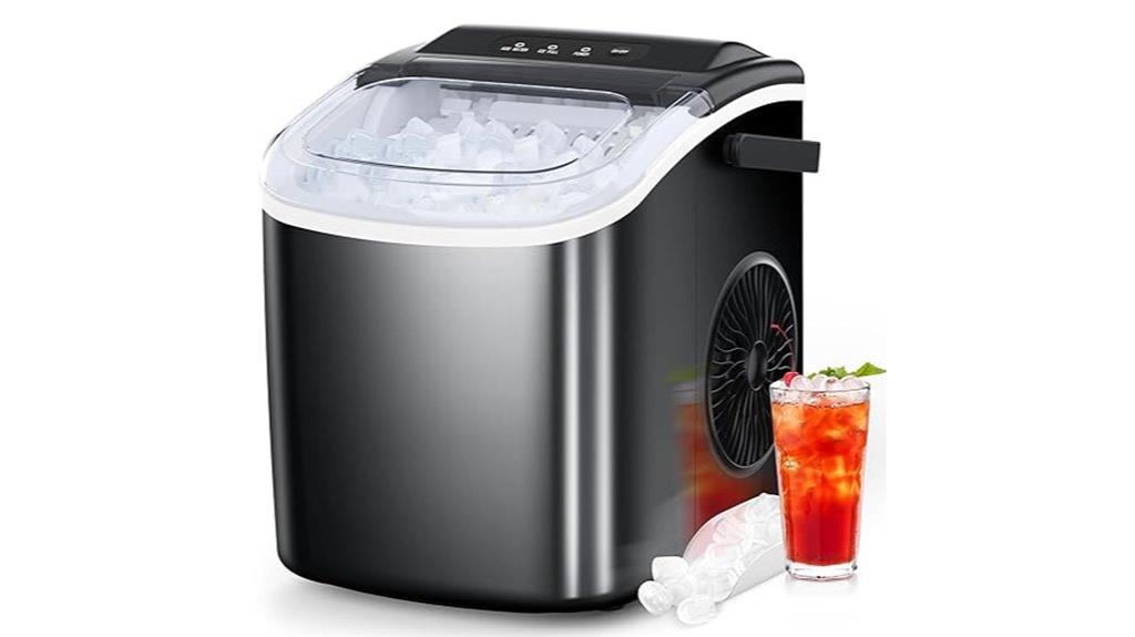 countertop self cleaning ice maker